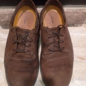 Clarks Men's Rich Brown Leather Derbys